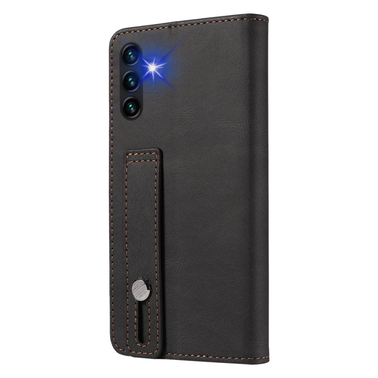 For Samsung Galaxy A13 4G Wristband Magnetic Leather Phone Case