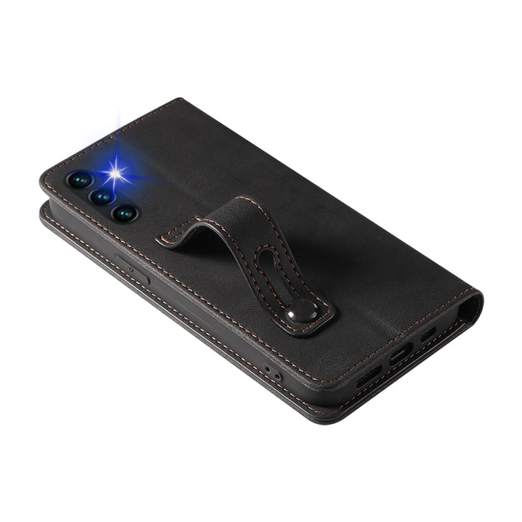 For Samsung Galaxy A13 4G Wristband Magnetic Leather Phone Case