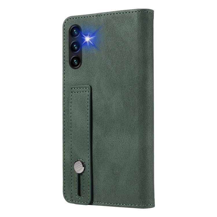 For Samsung Galaxy A13 5G Wristband Magnetic Leather Phone Case