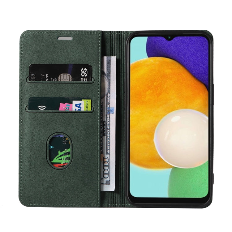 For Samsung Galaxy A13 5G Wristband Magnetic Leather Phone Case