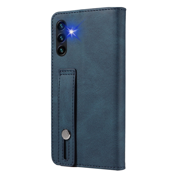 For Samsung Galaxy A13 5G Wristband Magnetic Leather Phone Case
