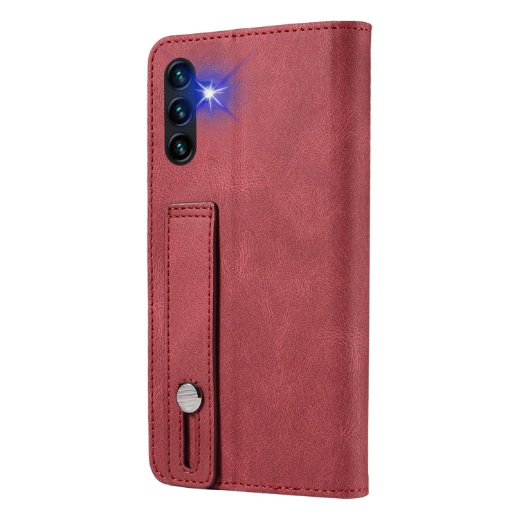 For Samsung Galaxy A13 5G Wristband Magnetic Leather Phone Case