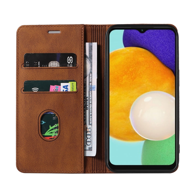 For Samsung Galaxy A13 5G Wristband Magnetic Leather Phone Case