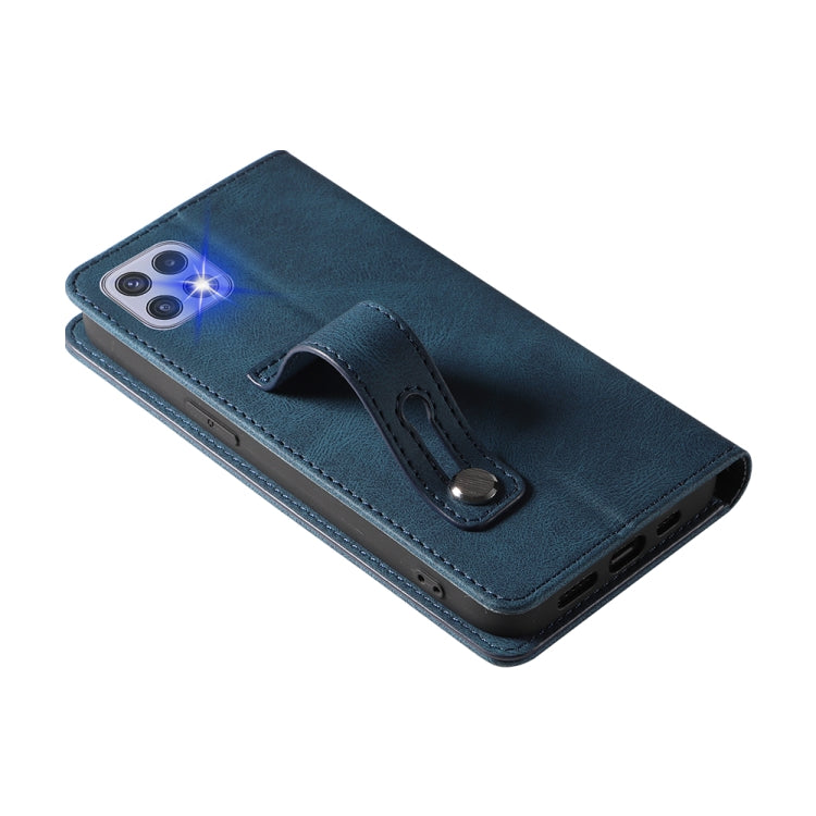 For Samsung Galaxy A22 5G Wristband Magnetic Leather Phone Case