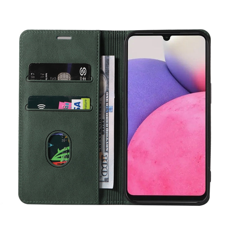 For Samsung Galaxy A33 Wristband Magnetic Leather Phone Case