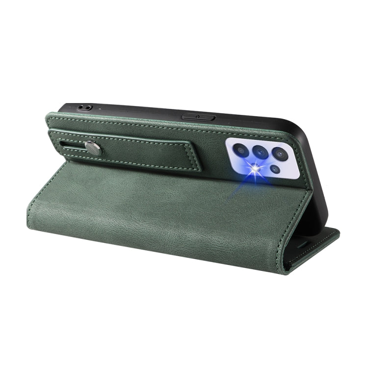 For Samsung Galaxy A33 Wristband Magnetic Leather Phone Case