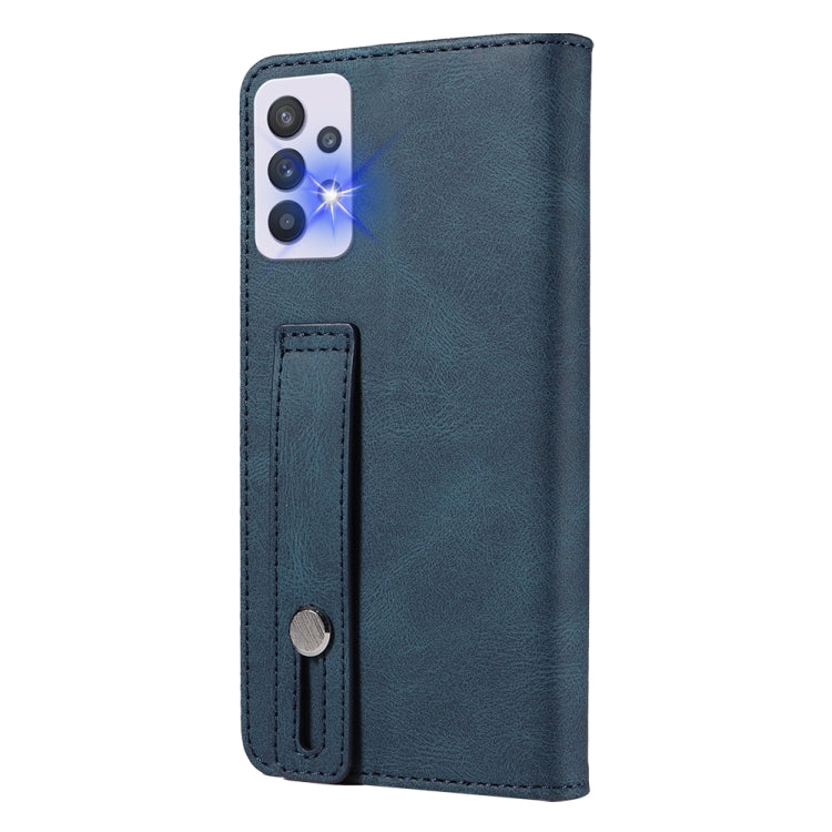 For Samsung Galaxy A33 Wristband Magnetic Leather Phone Case