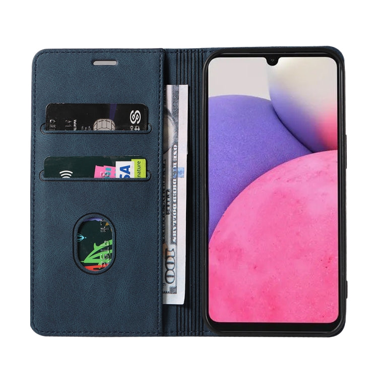 For Samsung Galaxy A33 Wristband Magnetic Leather Phone Case