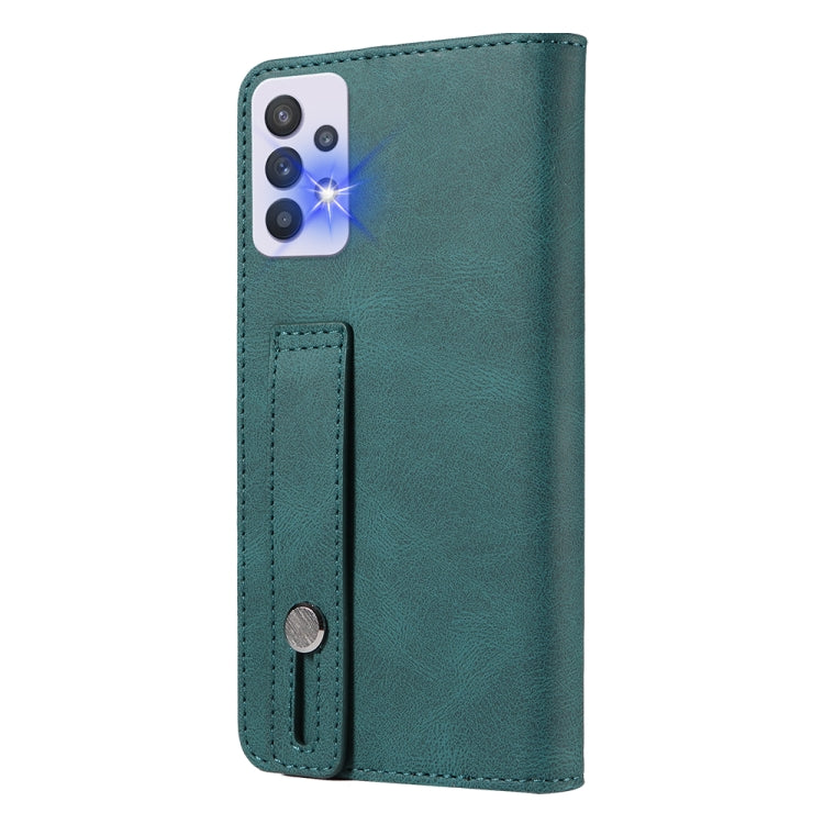 For Samsung Galaxy A33 Wristband Magnetic Leather Phone Case