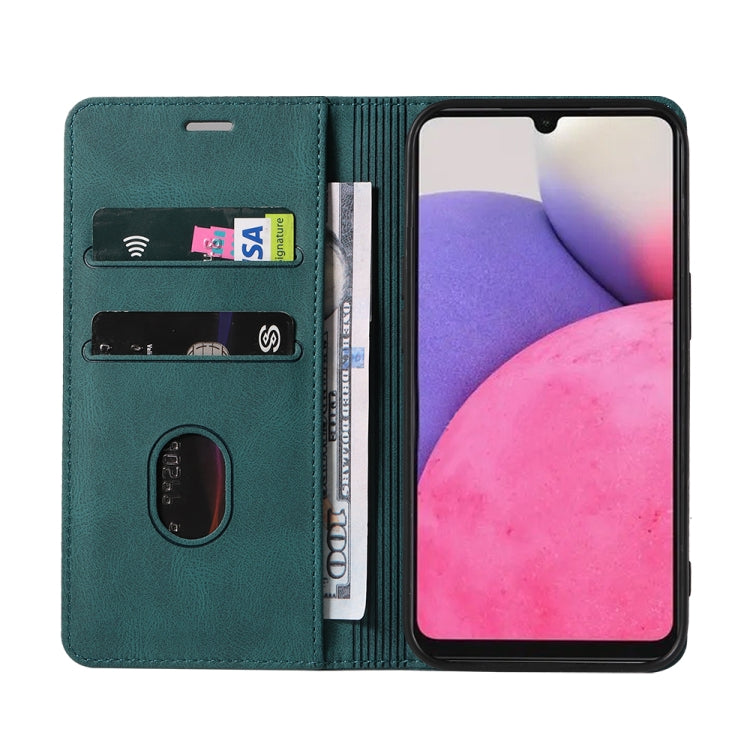 For Samsung Galaxy A33 Wristband Magnetic Leather Phone Case