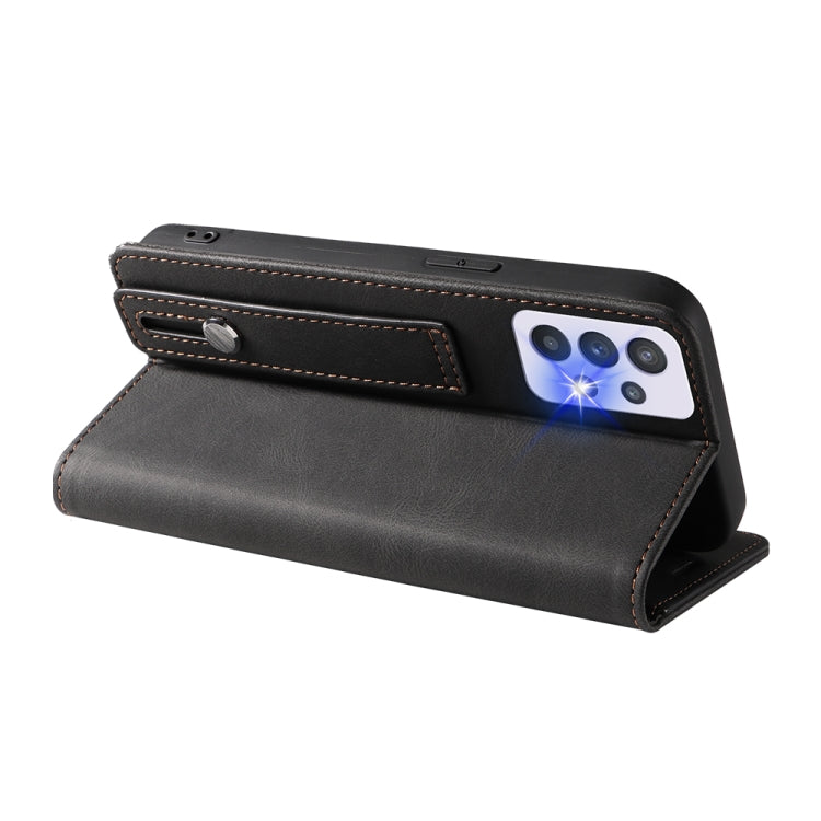 For Samsung Galaxy A33 Wristband Magnetic Leather Phone Case