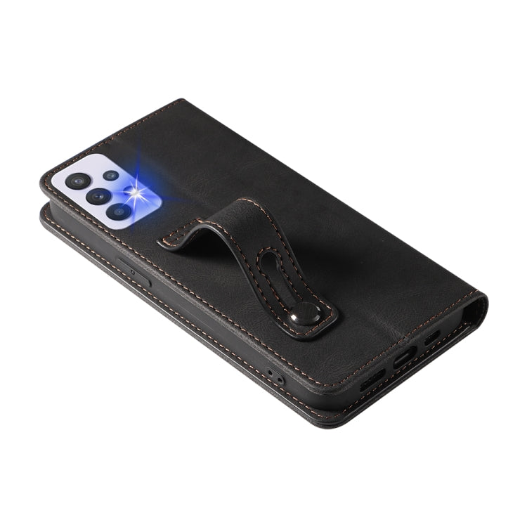 For Samsung Galaxy A33 Wristband Magnetic Leather Phone Case