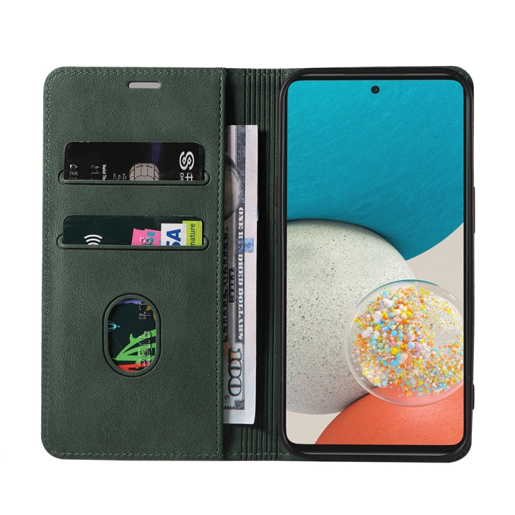 For Samsung Galaxy A53 Wristband Magnetic Leather Phone Case