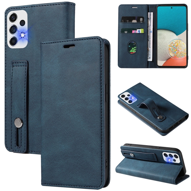 For Samsung Galaxy A53 Wristband Magnetic Leather Phone Case