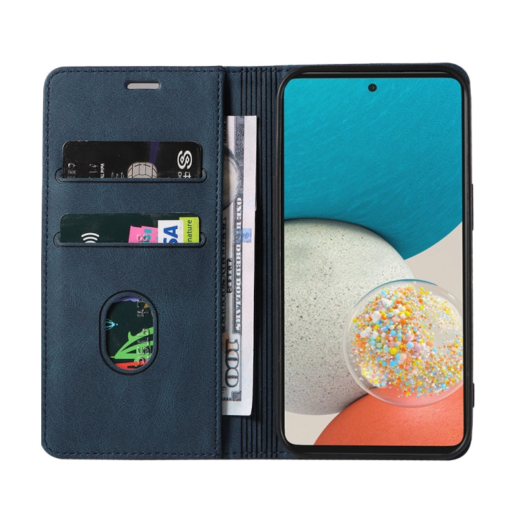 For Samsung Galaxy A53 Wristband Magnetic Leather Phone Case