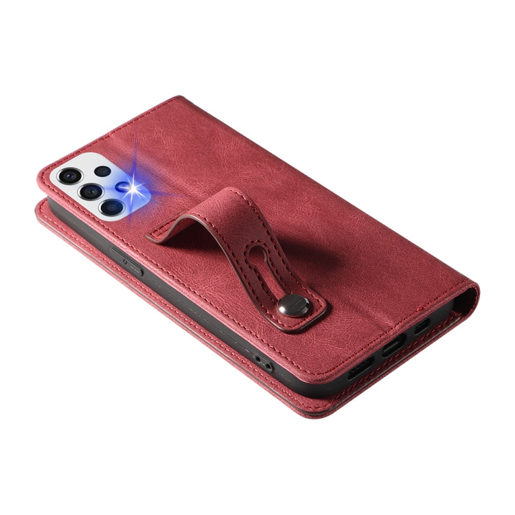 For Samsung Galaxy A53 Wristband Magnetic Leather Phone Case