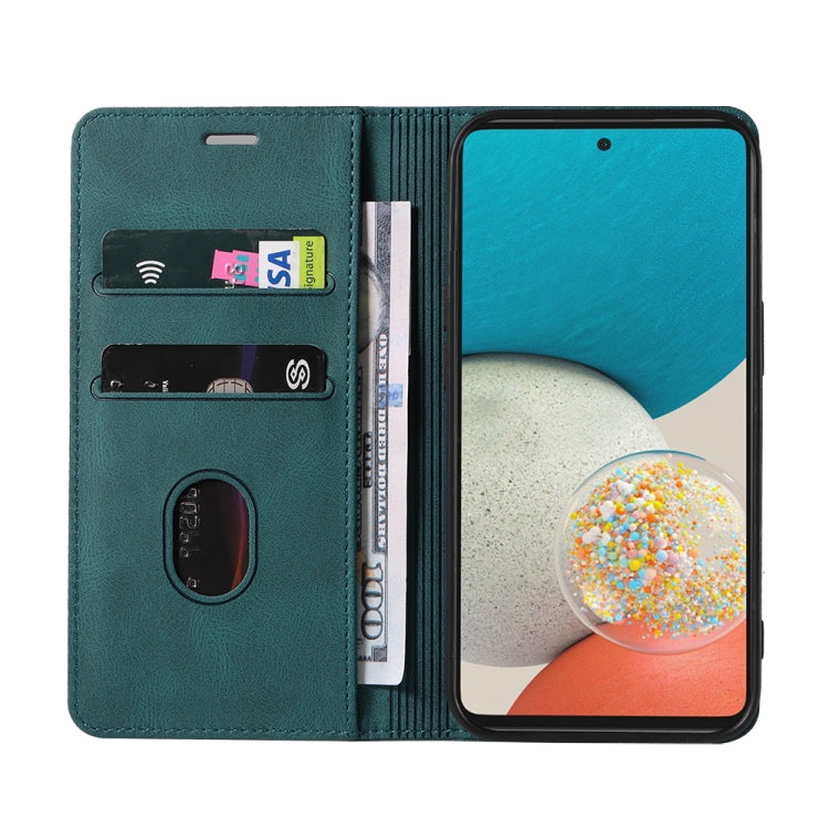 For Samsung Galaxy A53 Wristband Magnetic Leather Phone Case