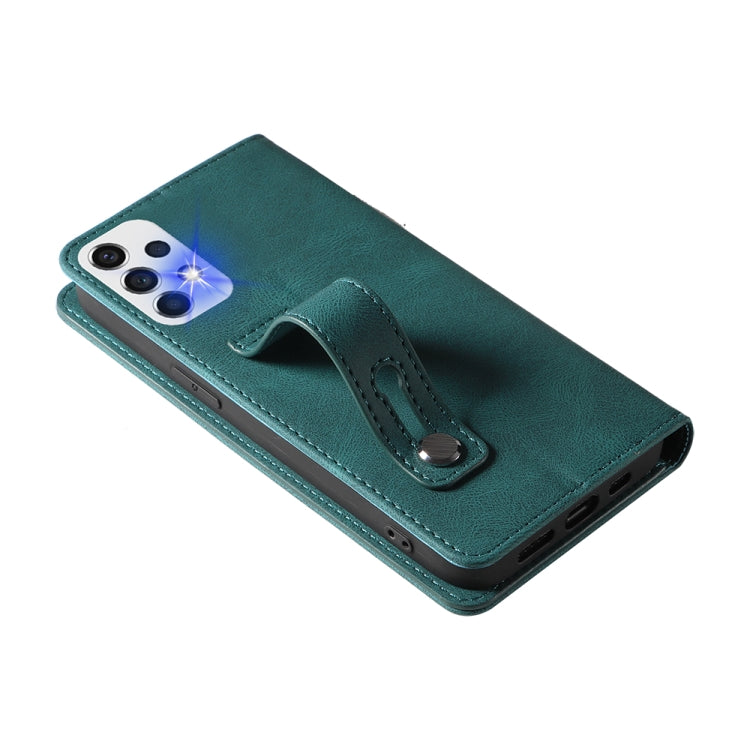 For Samsung Galaxy A53 Wristband Magnetic Leather Phone Case