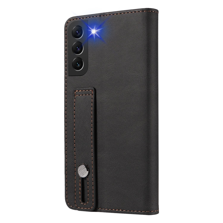 For Samsung Galaxy S21 5G Wristband Magnetic Leather Phone Case
