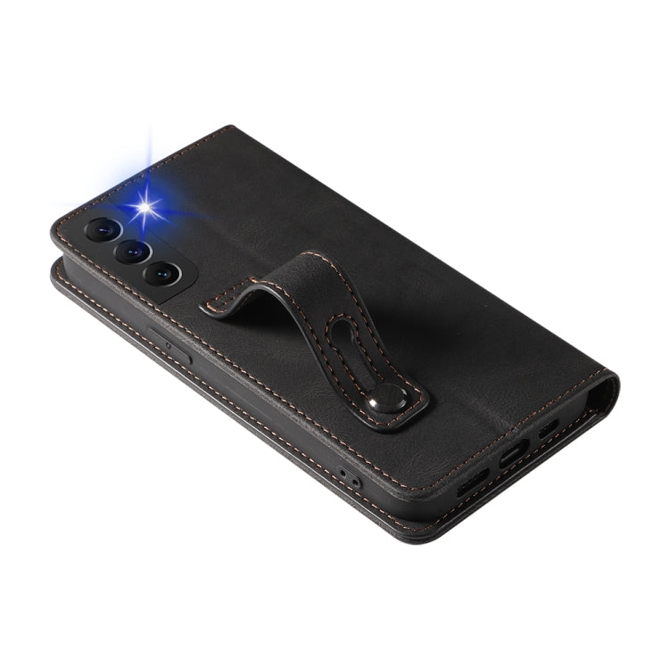 For Samsung Galaxy S21 5G Wristband Magnetic Leather Phone Case