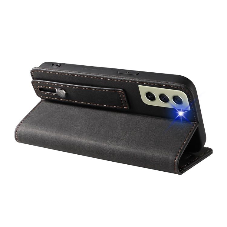 For Samsung Galaxy S21 FE 5G Wristband Magnetic Leather Phone Case