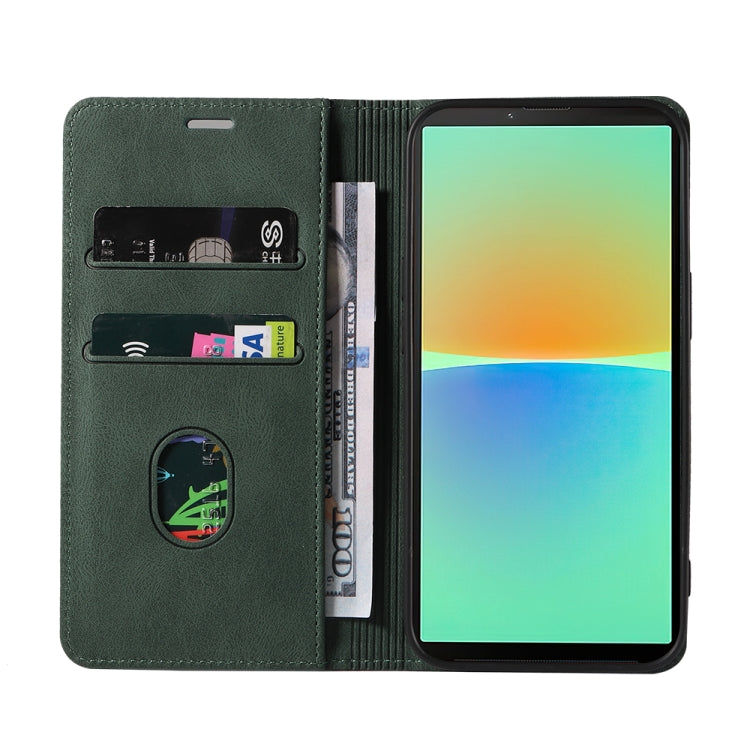For Sony Xperia 10 IV Wristband Magnetic Leather Phone Case