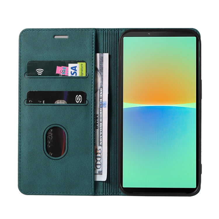 For Sony Xperia 10 IV Wristband Magnetic Leather Phone Case