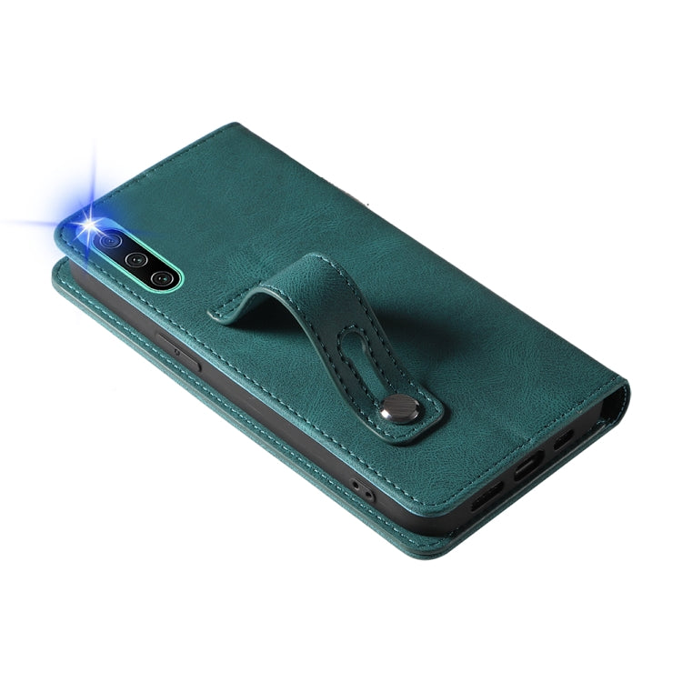 For Sony Xperia 10 IV Wristband Magnetic Leather Phone Case