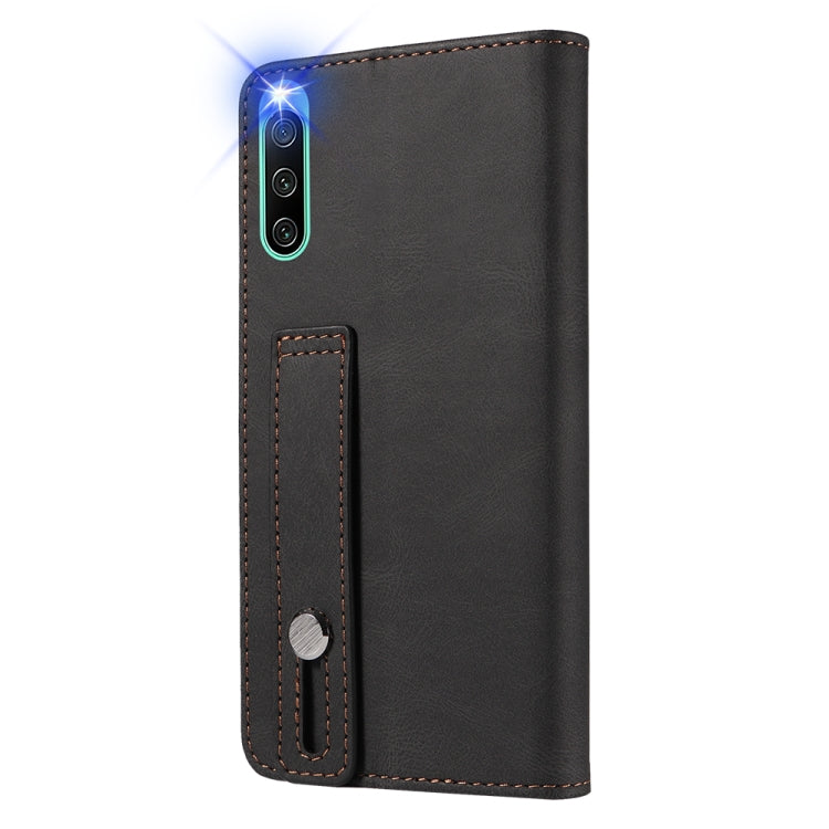 For Sony Xperia 10 IV Wristband Magnetic Leather Phone Case