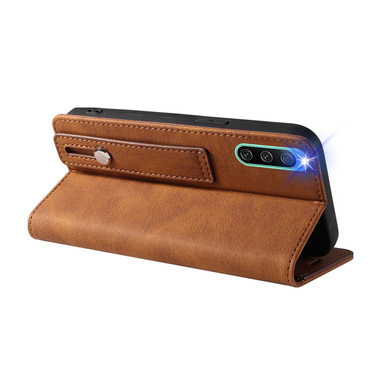 For Sony Xperia 10 IV Wristband Magnetic Leather Phone Case