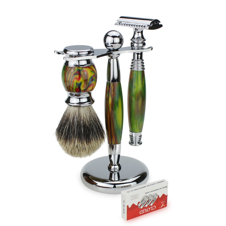 FK-2A Men Manual Shaving Razor Kit with Shaving Brush / Bowl / Soap /  Brush Stand / Blades