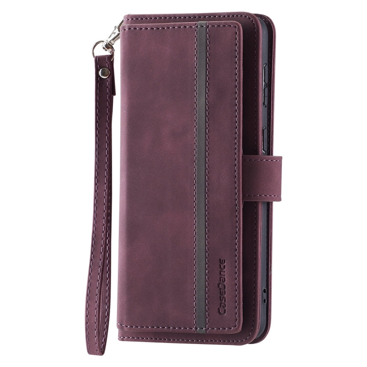 For Samsung Galaxy S20 FE 9 Card Slots Splicing Magnetic Leather Flip Phone Case