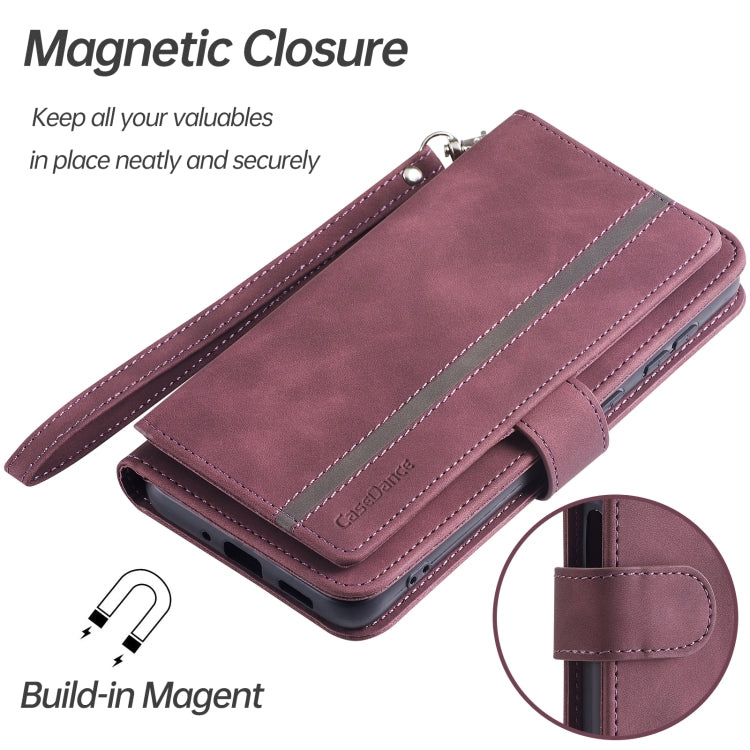 For Samsung Galaxy S20 FE 9 Card Slots Splicing Magnetic Leather Flip Phone Case