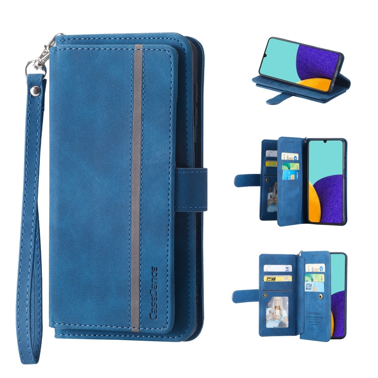 For Samsung Galaxy A13 5G / 4G 9 Card Slots Splicing Magnetic Leather Flip Phone Case