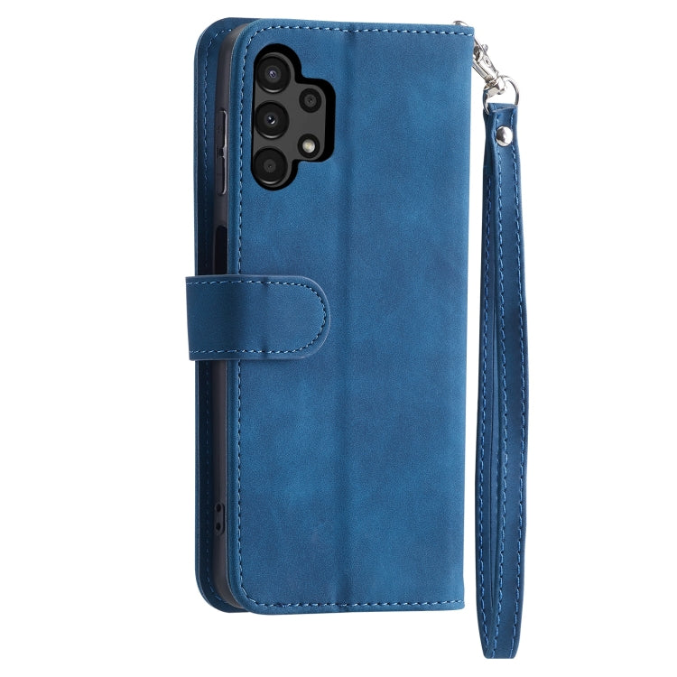 For Samsung Galaxy A13 5G / 4G 9 Card Slots Splicing Magnetic Leather Flip Phone Case