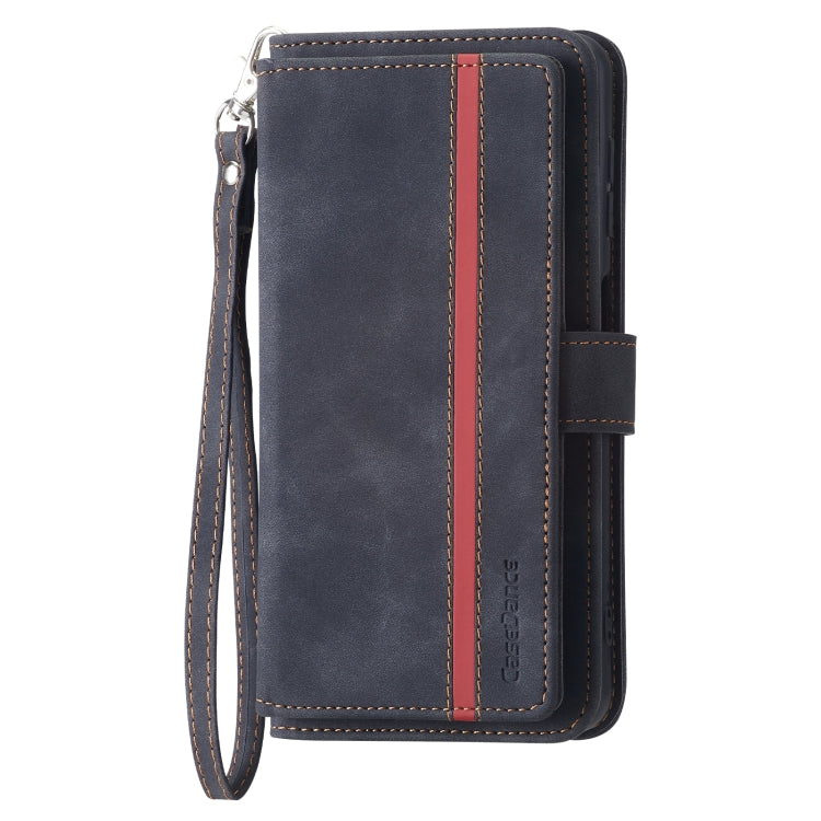 For Samsung Galaxy A22 5G 9 Card Slots Splicing Magnetic Leather Flip Phone Case
