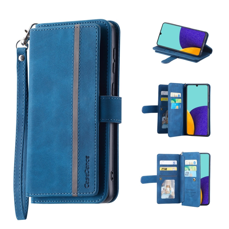For Samsung Galaxy A33 5G 9 Card Slots Splicing Magnetic Leather Flip Phone Case