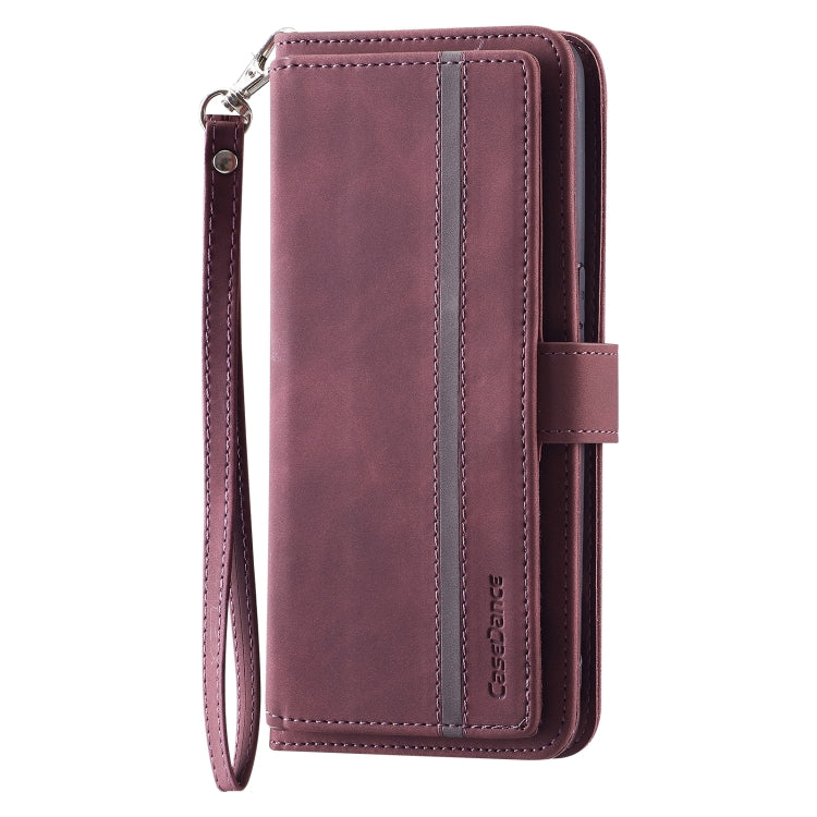For OPPO Find X5 Lite / Reno7 5G 9 Card Slots Splicing Magnetic Leather Flip Phone Case