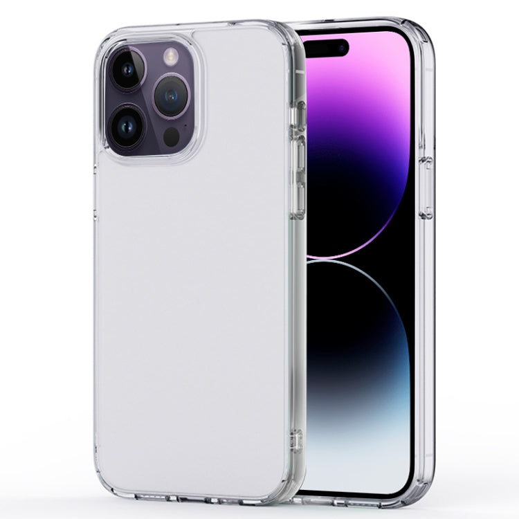 For iPhone 14 Pro Crystal Clear Frosted Phone Case