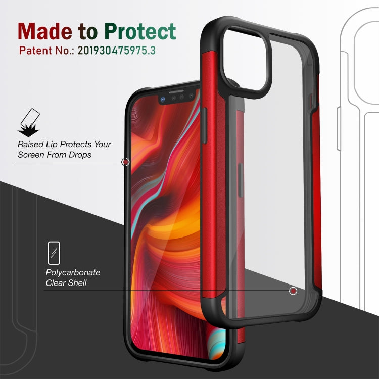 For iPhone 14 Iron Man Series Metal PC + TPU Protective Phone Case