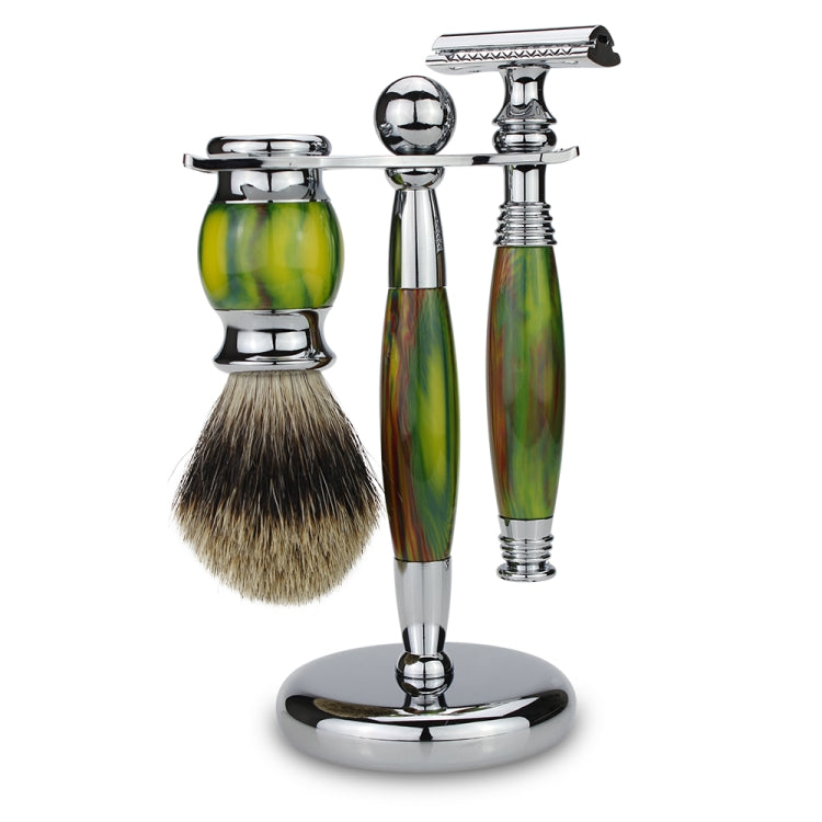 FK-2U Men Manual Shaving Razor Kit with Shaving Brush / Bowl / Soap /  Brush Stand / Blades
