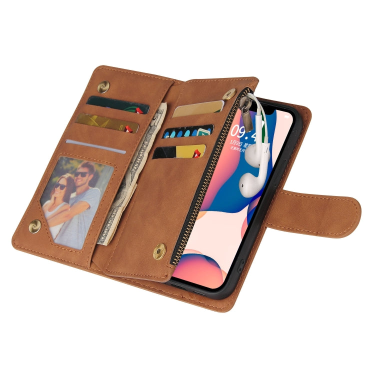 For iPhone 14 Multifunctional Phone Leather Case with Card Slot