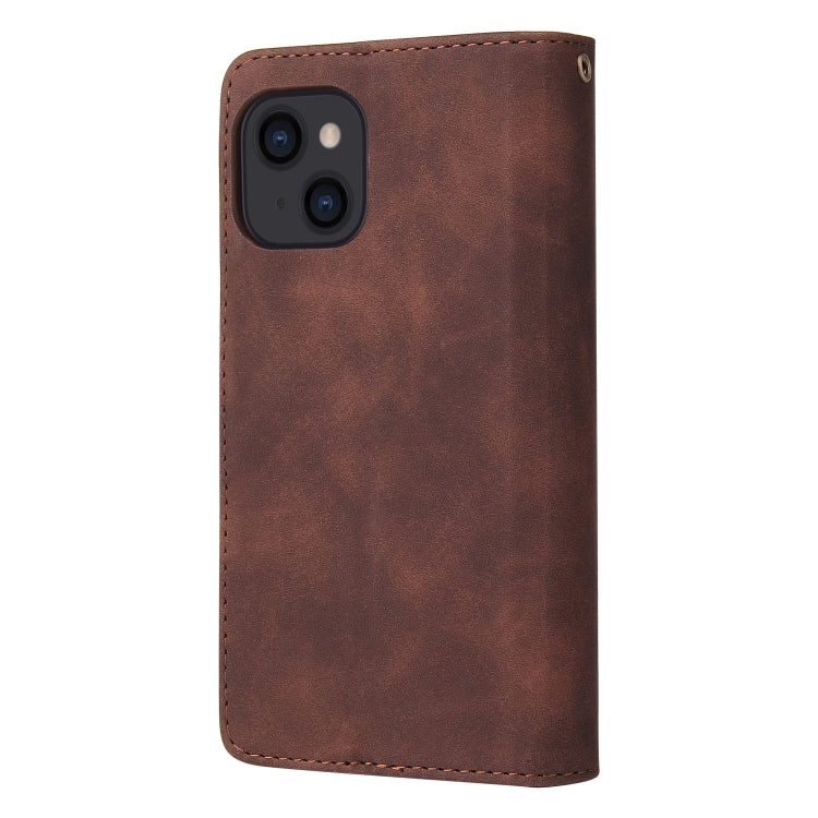 For iPhone 14 Multifunctional Phone Leather Case with Card Slot