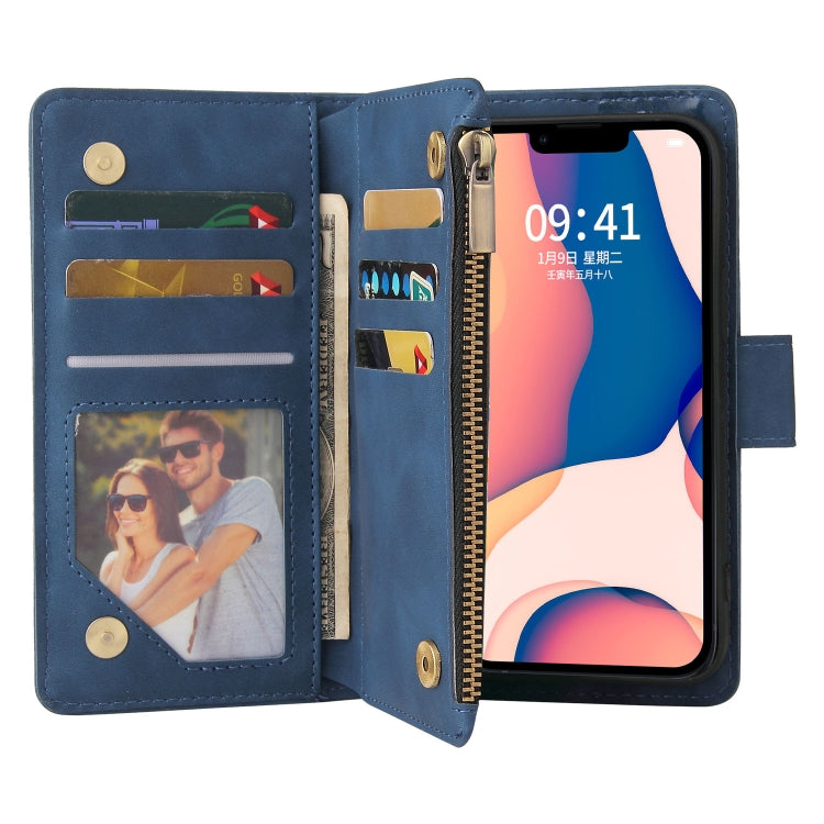 For iPhone 14 Multifunctional Phone Leather Case with Card Slot