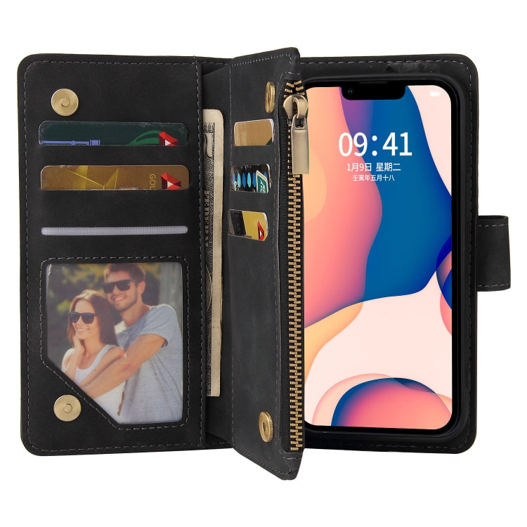 For iPhone 14 Multifunctional Phone Leather Case with Card Slot