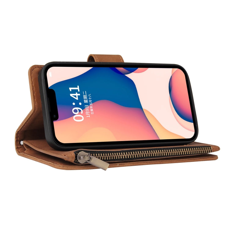 For iPhone 14 Plus Multifunctional Phone Leather Case with Card Slot