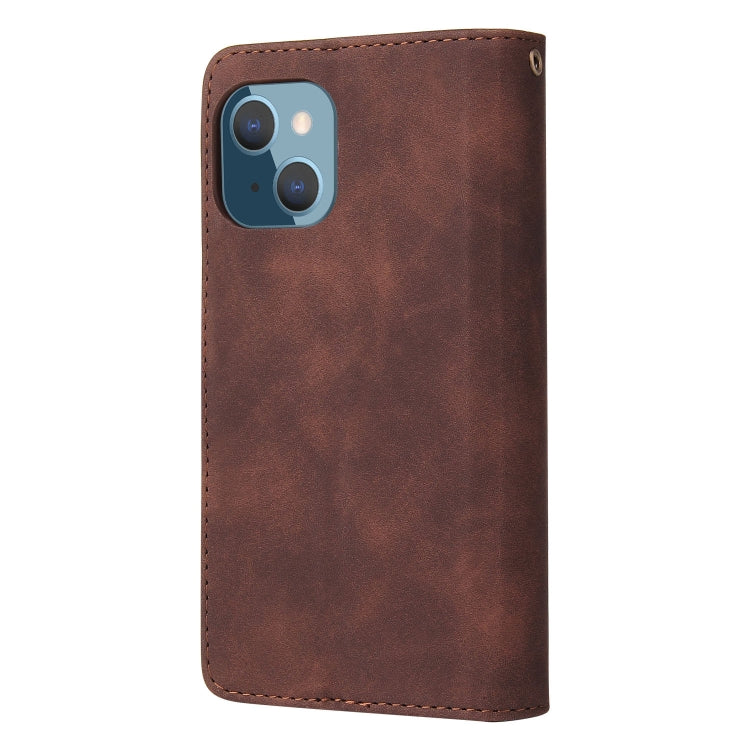For iPhone 14 Plus Multifunctional Phone Leather Case with Card Slot