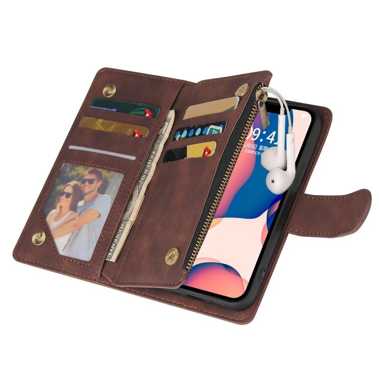 For iPhone 14 Plus Multifunctional Phone Leather Case with Card Slot