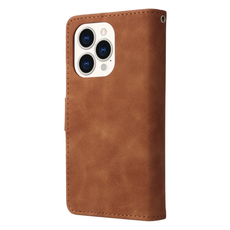 For iPhone 14 Pro Multifunctional Phone Leather Case with Card Slot
