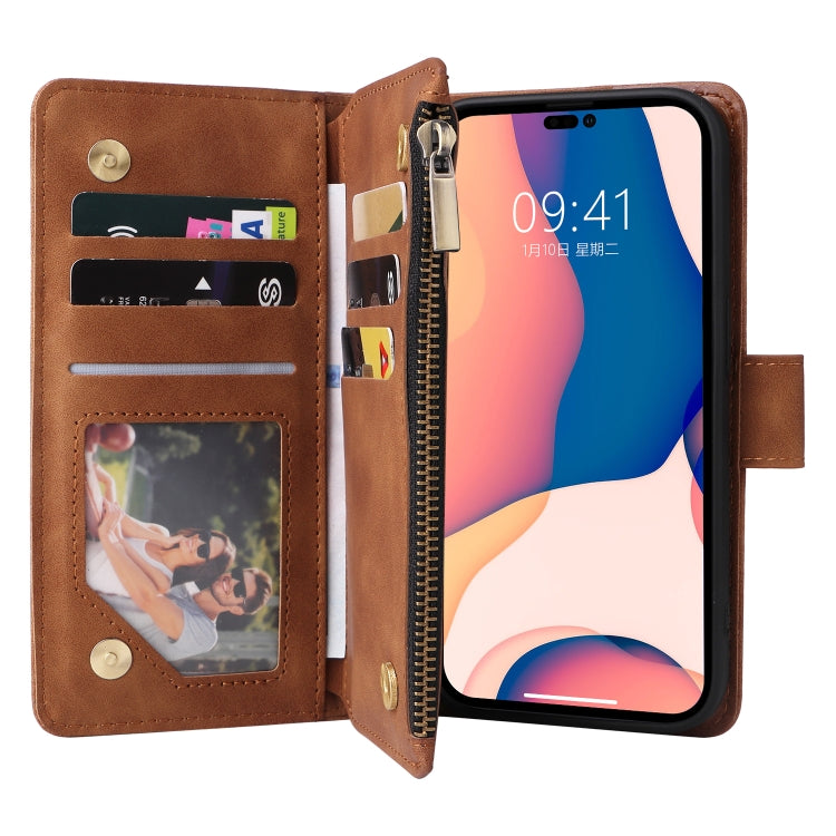 For iPhone 14 Pro Multifunctional Phone Leather Case with Card Slot